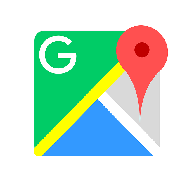 Logo de Google Maps avec un repère, service SEO local par rédactrice Web.